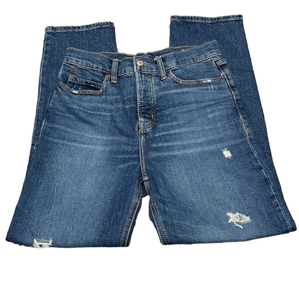 Old Navy Sky-Hi Straight Secret Smooth Pockets Jeans